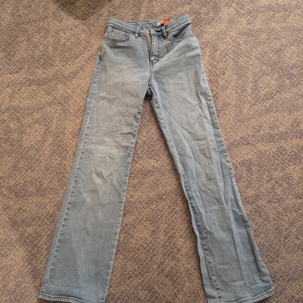 Christopher Blue stretch Jeans Womens Size 4 Light, Faded,